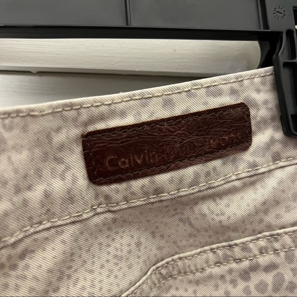 Calvin Klein Jeans Snakeprint Jeggings, Size 30/10 - Picture 5 of 11